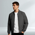 Giacca Bomber da Uomo Grigio Scuro