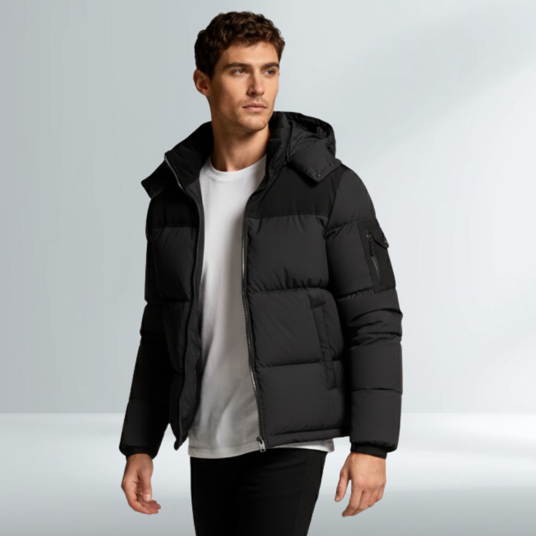 Cappotto Elegante Invernale da Uomo Nero